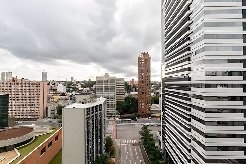 Studio Incrível no Centro: Lazer, A/C e Academia